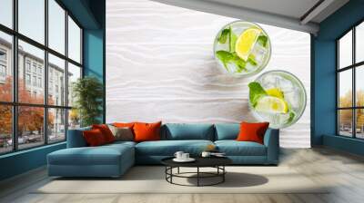 Summer drinks with ice Wall mural