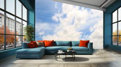 clouds on blue sky Wall mural