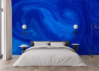 Blue ink pattern with light and dark gradient Wall mural