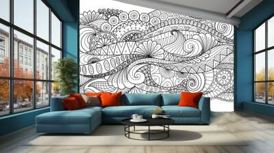 Boho pattern for background, decorations,banner,coloring book,cards and so on Wall mural