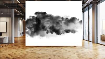  black cloud on white background Wall mural