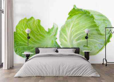 cabbage leaf on transparent png Wall mural