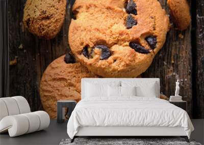 Chocolate chip cookies Wall mural