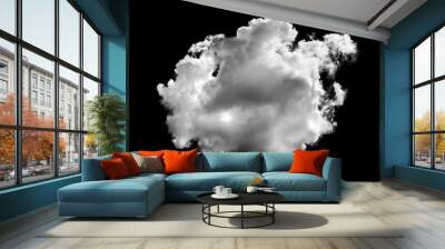 clouds on black background Wall mural