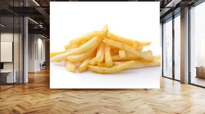 French fries isolated on white background Wall mural