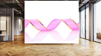 gift ribbon isolated on white Wall mural