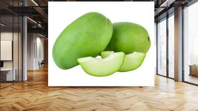 green mango on  transparent png Wall mural