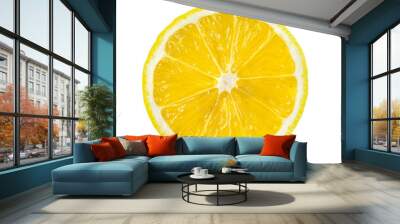 lemon slice, saved with clipping path Wall mural