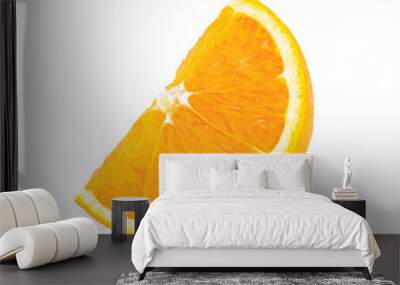 orange slice on transparent png Wall mural