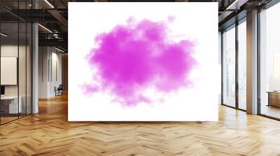 pink clouds on white background Wall mural