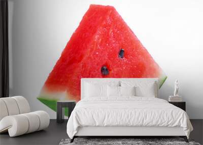 sliced fresh watermelon isolated on transparent png Wall mural