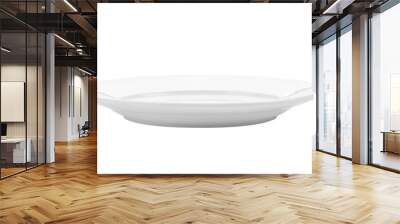 White ceramic plate on ransparent png Wall mural