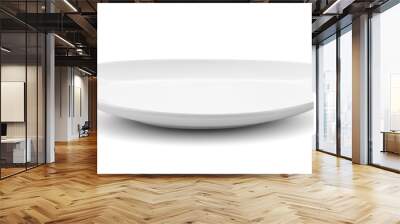 white plate isolated on white background Wall mural