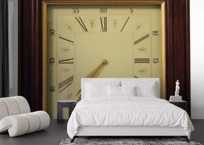 wooden classical wall clock Wall mural