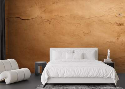 Horizontal background of natural kraft paper texture soft and smooth Wall mural