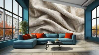 Soft and breathable linen fabric texture for sewing and crafts, linen, fabric, textile, natural, breathable, soft, texture Wall mural