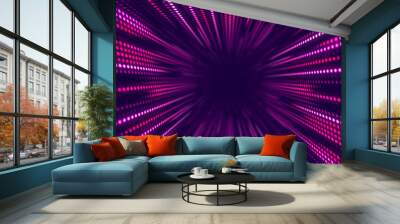 LED diodes panel elements, garland background. Wall mural