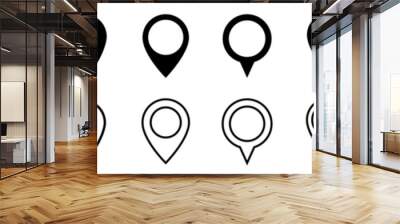 Location icon. Map pin icon Wall mural