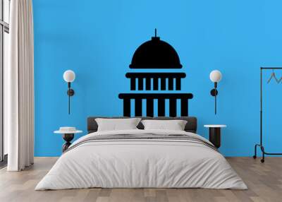 white house icon. flat design Wall mural