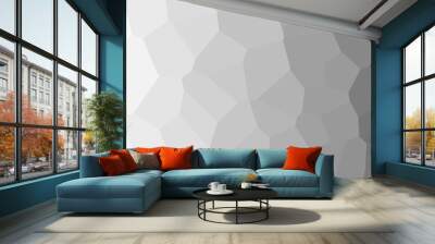 White low poly background texture. Abstract Low Poly White Background Wall mural