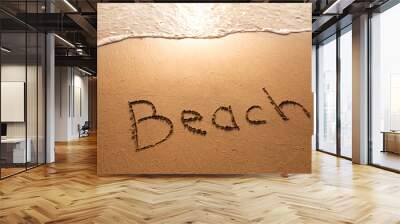 beach concept Wall mural