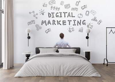 digital marketing concept Wall mural