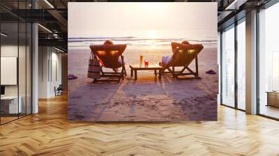 relax on the beach Wall mural