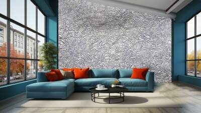 texture of wrinkle aluminum foil Wall mural