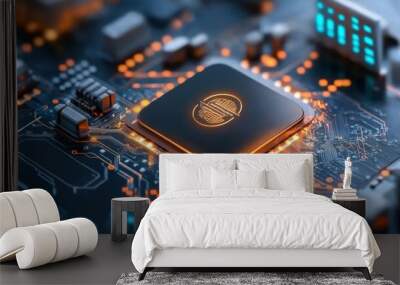 Two-factor authentication, adding extra security layer Wall mural