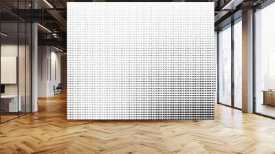 Abstract white and grey gradient circle background with halftone dots decoration. Wall mural