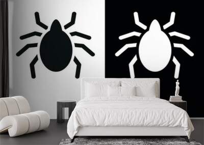 Vector image. Icon of a mite. Wall mural