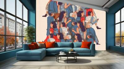 group of people Wall mural