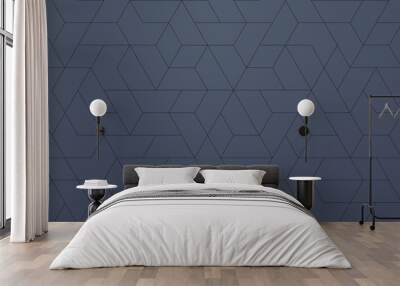 Modern Pattern Geometric, techie hexagonal based texture Wall mural