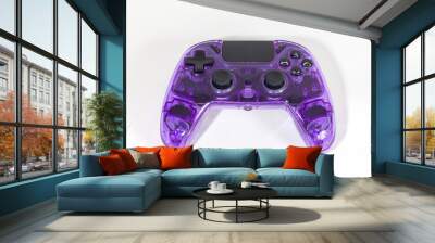 Console game Joy-Con controllers isolated on white background. Joystick game. Wall mural