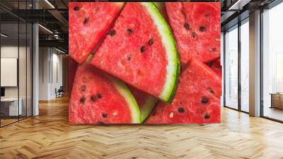 Sliced watermelon. Wall mural