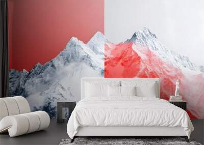 Bright and colorful graphic resources in vector style Wall mural