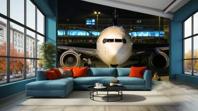 airplane at airport Wall mural