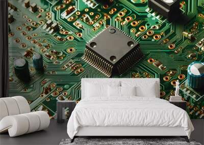 electronic circuit board Wall mural