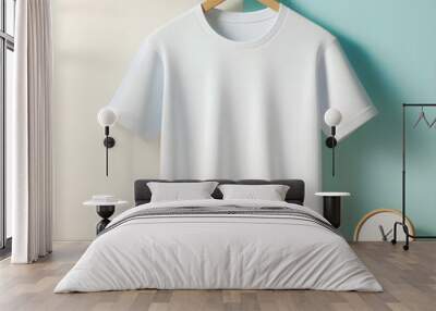 t shirt on hangers Wall mural