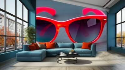 sunglasses isolated on white background Wall mural