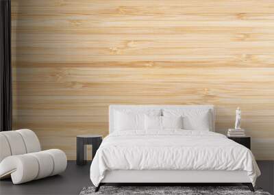 Bamboo surface merge for background, top view brown wood paneling Wall mural