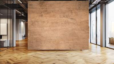 Old grunge dark textured wooden background,The surface of the old brown wood texture,top view brown wood paneling Wall mural