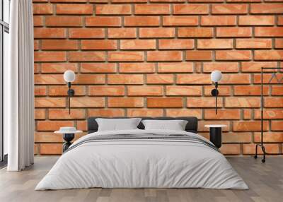 Newest Red urban brick wall texture background Wall mural