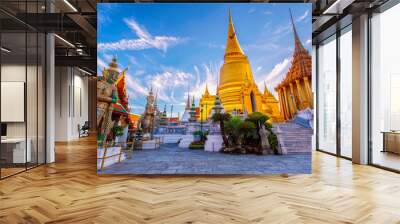 Wat Phra Kaew Ancient temple in bangkok Thailand Wall mural