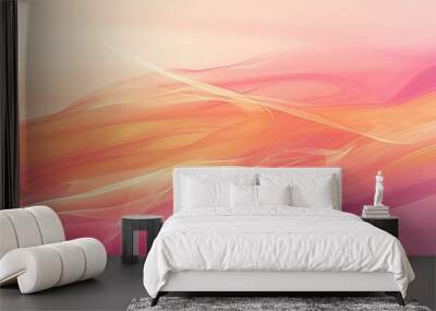 a soft background gradient for my website. below is a soft light pink (#ff5985 PINK) that gradients upwards Wall mural