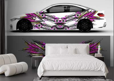 car decal wrap design vector Wall mural