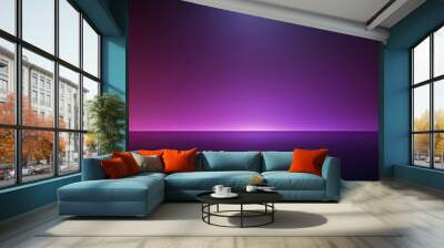 abstract empty light gradient purple studio room background for product. Wall mural