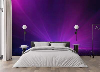 Creative glowing purple metaverse space backdrop Abstract world and innovation concept
 Wall mural