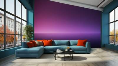 purple studio room, used as background for display your products Wall mural