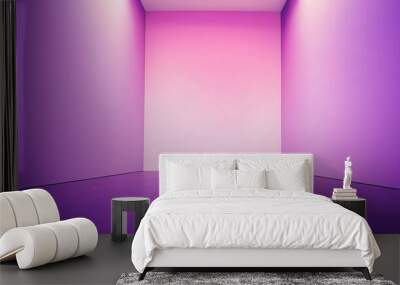 Studio Background Concept - abstract empty light gradient. Abstract empty light gradient purple studio room 229 Wall mural